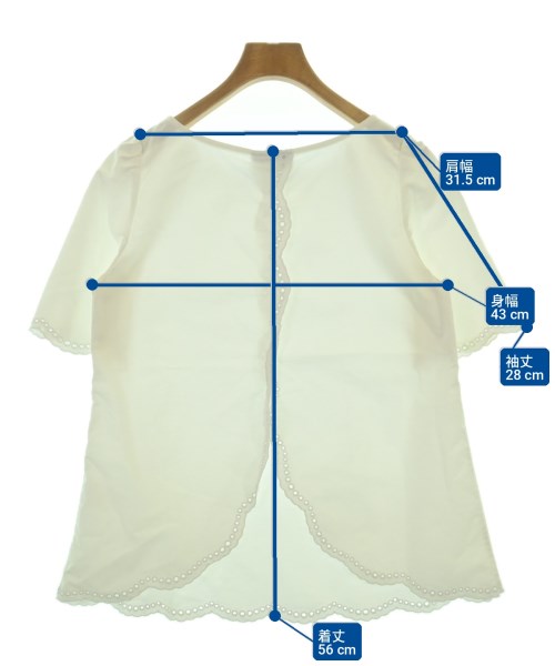 A.P.C.（アーペーセー）ブラウス 白 サイズ:34(XS位) レディース/2200706806052