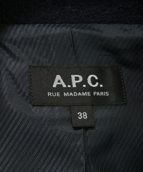 A.P.C.（アーペーセー）チェスターコート 紺 サイズ:38(M位) レディース/2200653091013