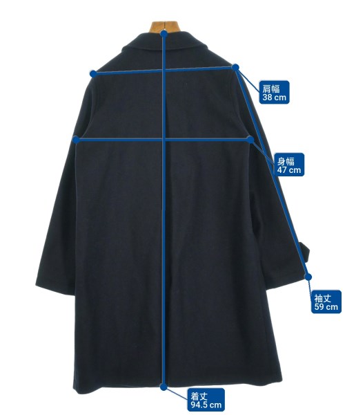 A.P.C.（アーペーセー）ステンカラーコート 紺 サイズ:38(M位) レディース/2200706192025
