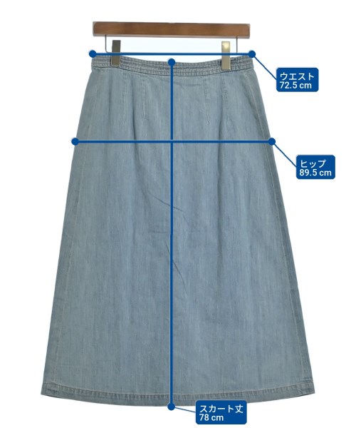 A.P.C.（アーペーセー）ロング・マキシ丈スカート 青 サイズ:38(M位) レディース/2200704189072