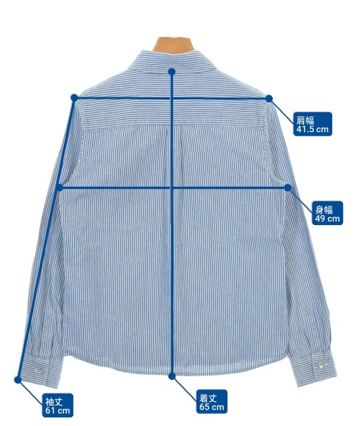 A.P.C.（アーペーセー）カジュアルシャツ 青 サイズ:34(XS位) レディース/2200709065098