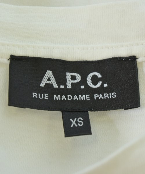 A.P.C.（アーペーセー）Tシャツ・カットソー 白 サイズ:XS レディース/2200709398073