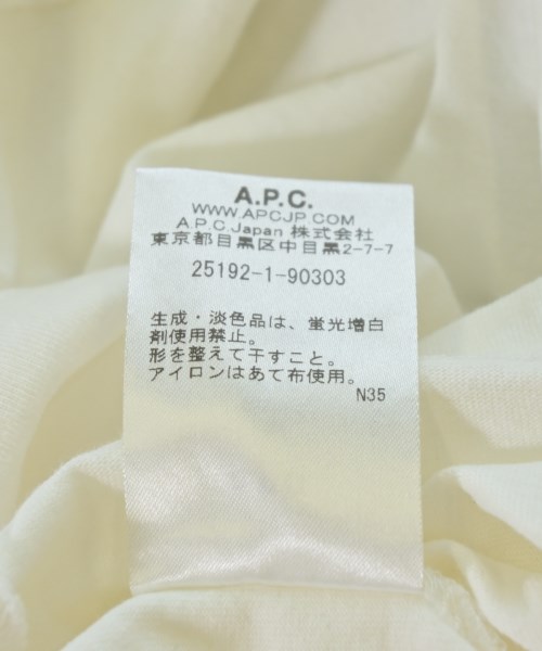 A.P.C.（アーペーセー）Tシャツ・カットソー 白 サイズ:XS レディース/2200709398073