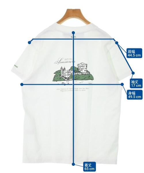 A.P.C.（アーペーセー）Tシャツ・カットソー 白 サイズ:M レディース/2200664215019