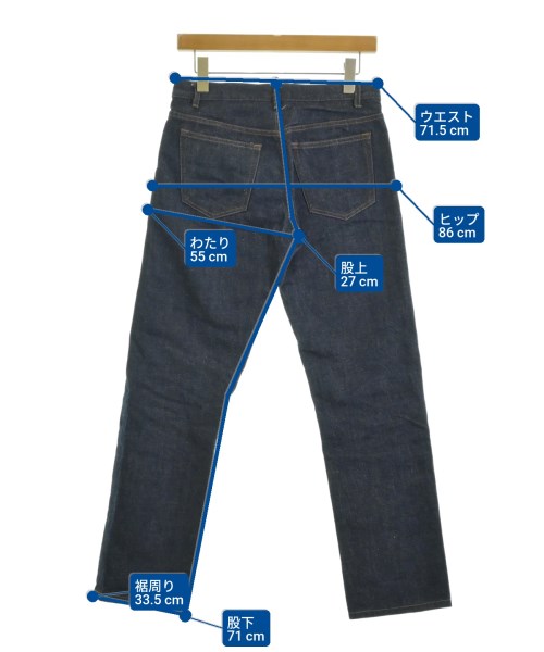 A.P.C.（アーペーセー）デニムパンツ 紺 サイズ:28(L位) レディース/2200664630188