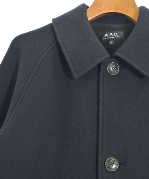 A.P.C.（アーペーセー）ステンカラーコート 黒 サイズ:34(XS位) レディース/2200661485019