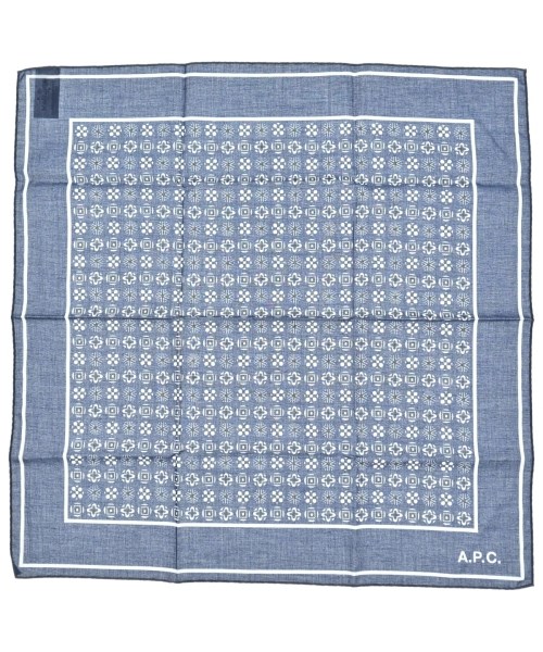 A.P.C.(アーペーセー)バンダナ・スカーフ 紺 サイズ:-/2200665774089