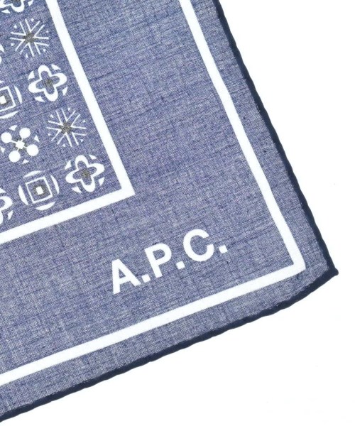 A.P.C.（アーペーセー）バンダナ・スカーフ 紺 サイズ:- レディース/2200665774089