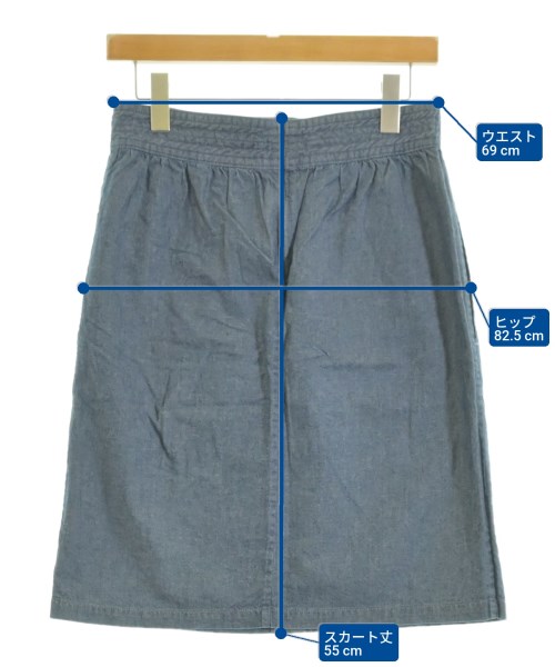 A.P.C.（アーペーセー）ミニスカート 青 サイズ:XS レディース/2200665831089