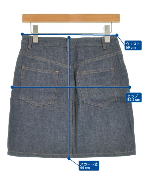 A.P.C.（アーペーセー）ミニスカート 紺 サイズ:34(XS位) レディース/2200664318031