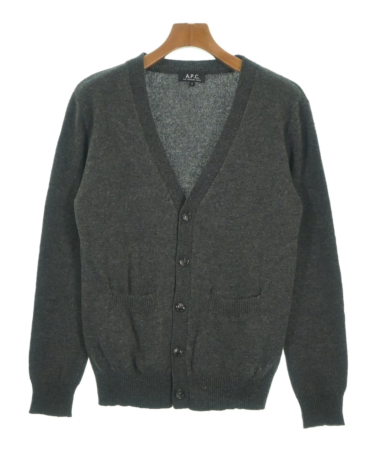 アーペーセー A.P.C. ウール Vネックカーディガン メンズ import：M