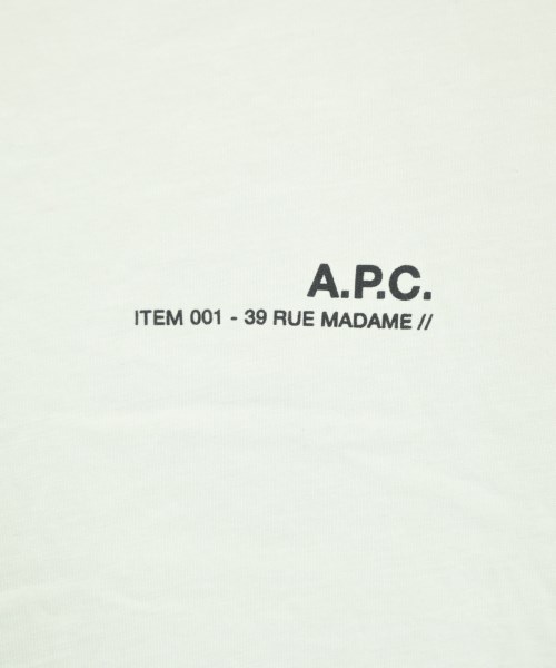 A.P.C.（アーペーセー）Tシャツ・カットソー 白 サイズ:S レディース/2200670471027