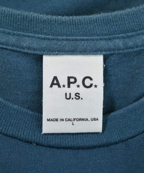 A.P.C.（アーペーセー）Tシャツ・カットソー 青 サイズ:L レディース/2200671681029