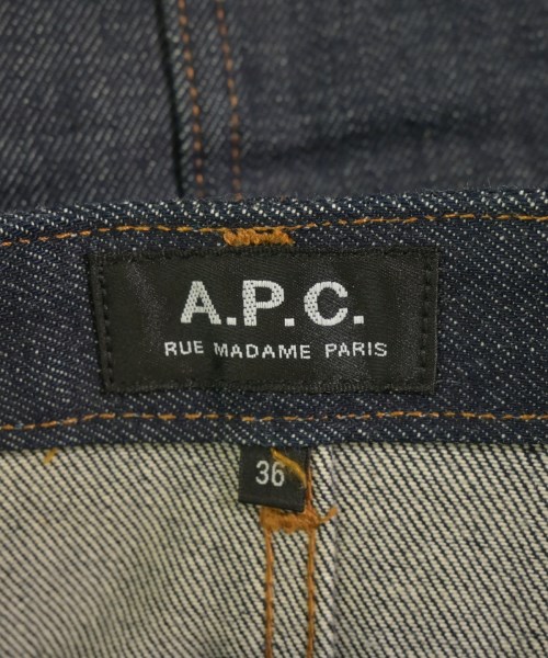 A.P.C.（アーペーセー）ひざ丈スカート 紺 サイズ:36(S位) レディース/2200730555032