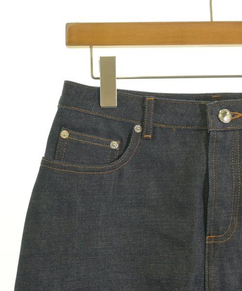 A.P.C.（アーペーセー）ひざ丈スカート 紺 サイズ:36(S位) レディース/2200730555032