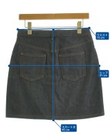 A.P.C.（アーペーセー）ひざ丈スカート 紺 サイズ:36(S位) レディース/2200730555032