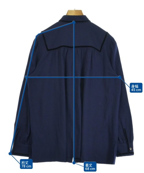 A.P.C.（アーペーセー）ブラウス 紺 サイズ:S レディース/2200721698014