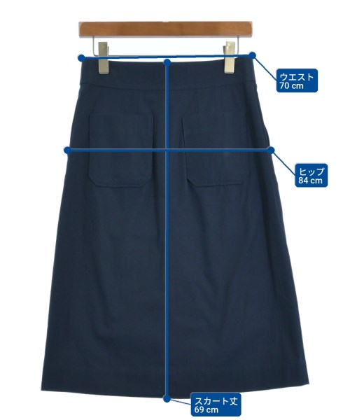 A.P.C.（アーペーセー）ロング・マキシ丈スカート 紺 サイズ:38(M位) レディース/2200735105027