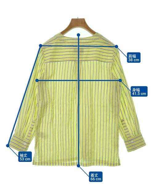 A.P.C.（アーペーセー）カジュアルシャツ 黄 サイズ:34(XS位) レディース/2200735105034