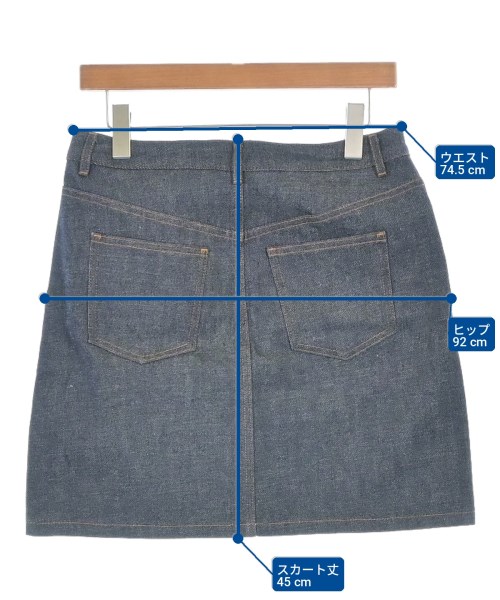 A.P.C.（アーペーセー）ミニスカート 紺 サイズ:38(M位) レディース/2200735540033