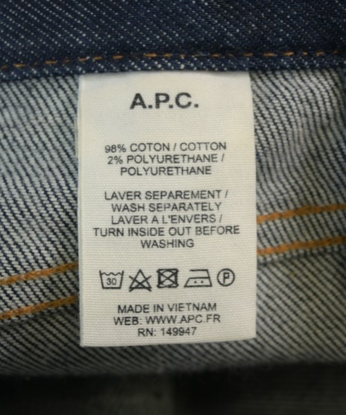 A.P.C.（アーペーセー）デニムパンツ 紺 サイズ:25(S位) レディース/2200737060027
