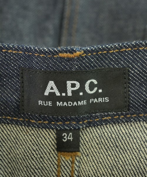 A.P.C.（アーペーセー）ひざ丈スカート 紺 サイズ:34(XS位) レディース/2200719885112
