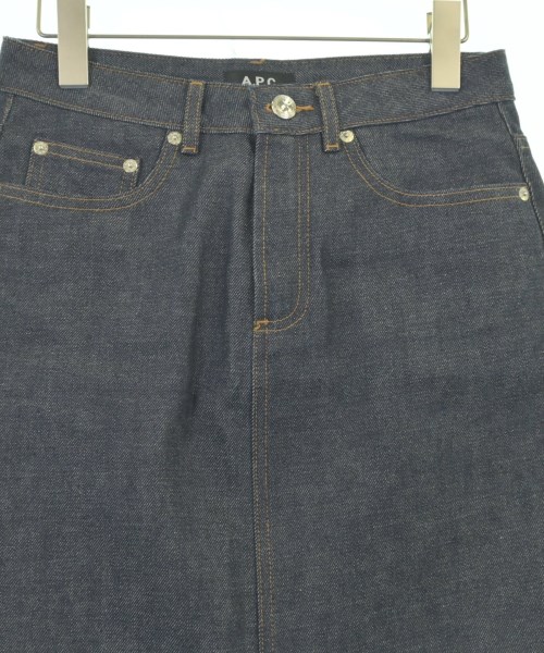 A.P.C.（アーペーセー）ひざ丈スカート 紺 サイズ:34(XS位) レディース/2200719885112