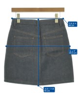 A.P.C.（アーペーセー）ひざ丈スカート 紺 サイズ:34(XS位) レディース/2200719885112