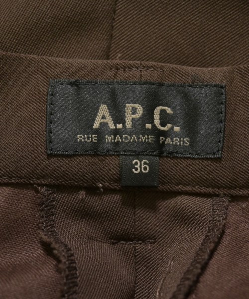 A.P.C.（アーペーセー）スラックス 茶 サイズ:36(S位) レディース/2200718717063