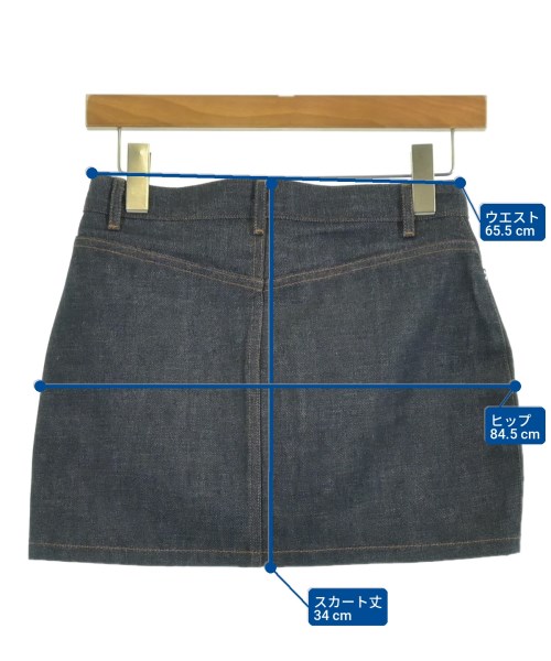 A.P.C.（アーペーセー）ミニスカート 紺 サイズ:34(XS位) レディース/2200721584102