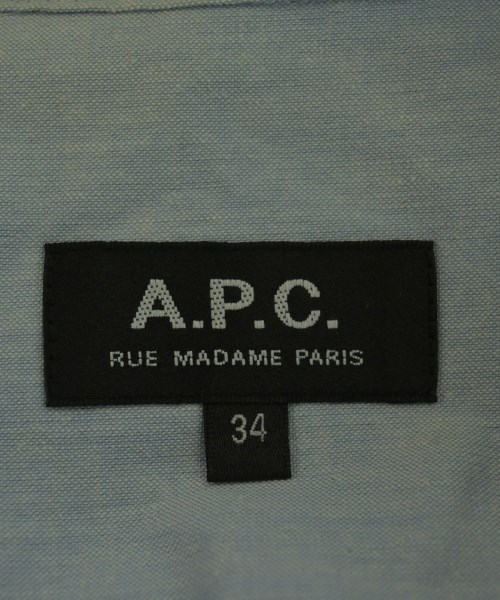 A.P.C.（アーペーセー）カジュアルシャツ 青 サイズ:34(XS位) レディース/2200719763205