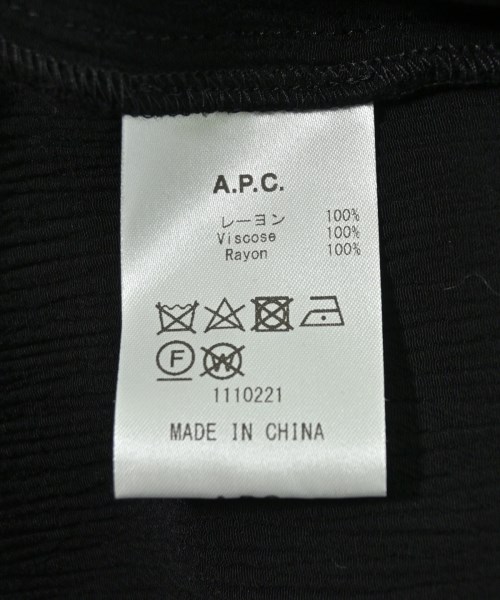 A.P.C.（アーペーセー）ポロシャツ 黒 サイズ:36(S位) レディース/2200718118051