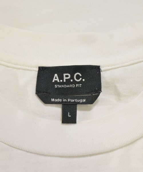 A.P.C.（アーペーセー）Tシャツ・カットソー 白 サイズ:L レディース/2200723251057