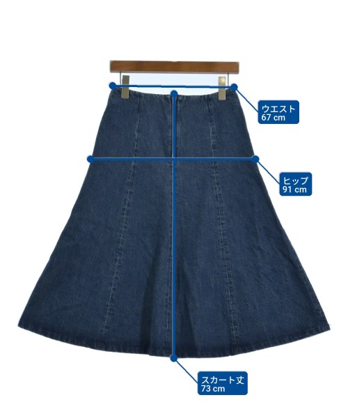 A.P.C.（アーペーセー）ロング・マキシ丈スカート 紺 サイズ:36(S位) レディース/2200722458204