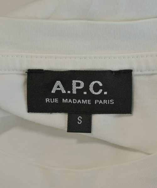 A.P.C.（アーペーセー）Tシャツ・カットソー 白 サイズ:S レディース/2200720462043