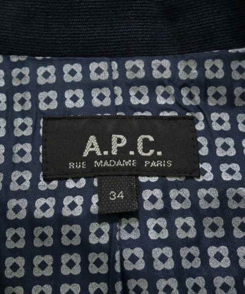 A.P.C.（アーペーセー）ステンカラーコート 紺 サイズ:34(XS位) レディース/2200725624019
