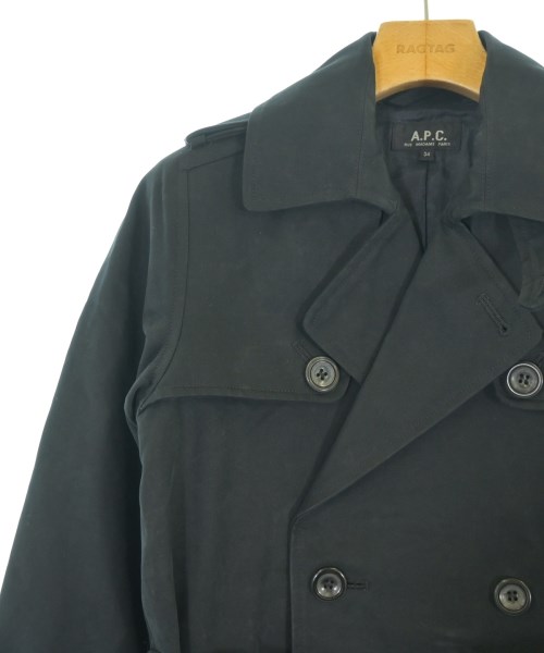 A.P.C.（アーペーセー）トレンチコート 黒 サイズ:34(XS位) レディース/2200725624026