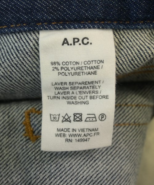 A.P.C.（アーペーセー）デニムパンツ 紺 サイズ:25(S位) レディース/2200722240083