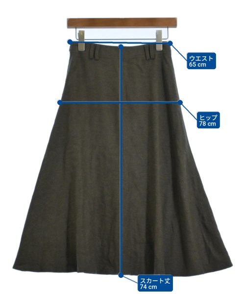A.P.C.（アーペーセー）ロング・マキシ丈スカート カーキ サイズ:34(XS位) レディース/2200726947124