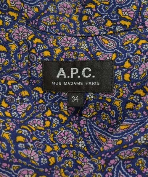 A.P.C.（アーペーセー）ブラウス 紺 サイズ:34(XS位) レディース/2200729129039