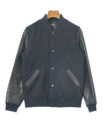 A.P.C. スタジャン ネイビー/ブラック A.P.C.（アーペーセー）スタジャン 黒 サイズ:XS レディース