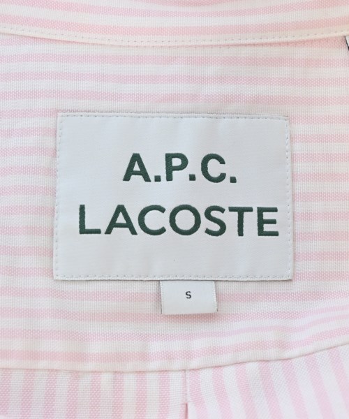 A.P.C.（アーペーセー）シャツワンピース ピンク サイズ:S レディース/2200686152231