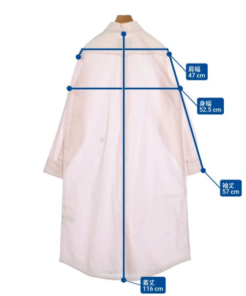 A.P.C.（アーペーセー）シャツワンピース ピンク サイズ:S レディース/2200686152231