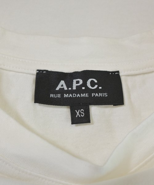 A.P.C.（アーペーセー）Tシャツ・カットソー 白 サイズ:XS レディース/2200687431069