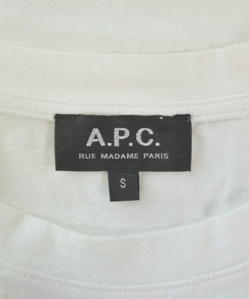 A.P.C.（アーペーセー）Tシャツ・カットソー 白 サイズ:S レディース/2200682863018