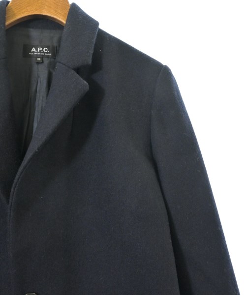 A.P.C.（アーペーセー）チェスターコート 紺 サイズ:36(S位) レディース/2200683545012