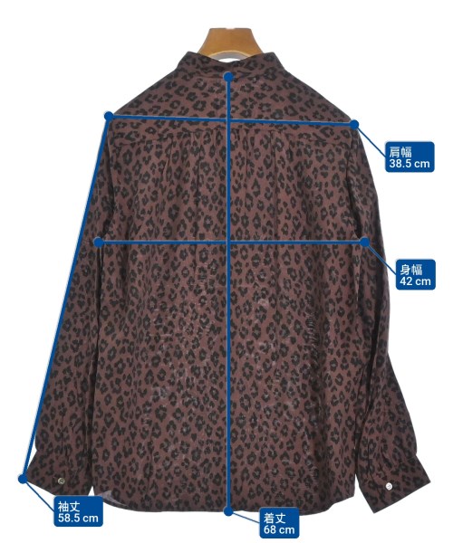 A.P.C.（アーペーセー）カジュアルシャツ 茶 サイズ:36(S位) レディース/2200692263068