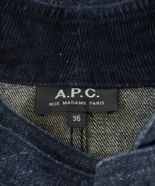 A.P.C.（アーペーセー）デニムジャケット 紺 サイズ:36(S位) レディース/2200692263075