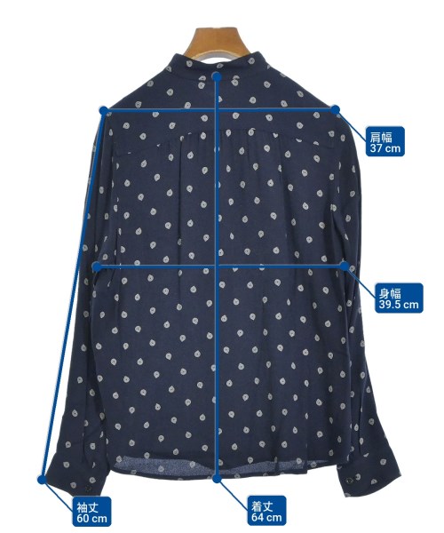 A.P.C.（アーペーセー）カジュアルシャツ 紺 サイズ:S レディース/2200692263099