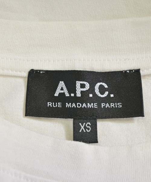 A.P.C.（アーペーセー）Tシャツ・カットソー 白 サイズ:XS レディース/2200692948026